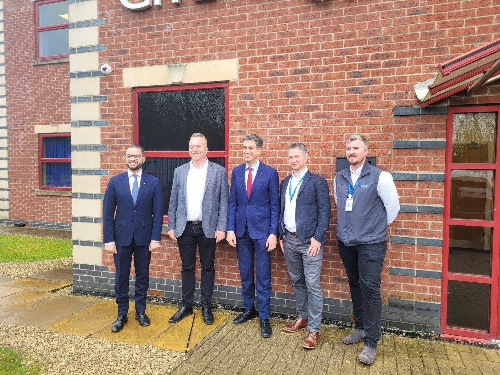 Ed Miliband was given a tour of GivEnergy's new site in North Staffordshire last week (LDRS).