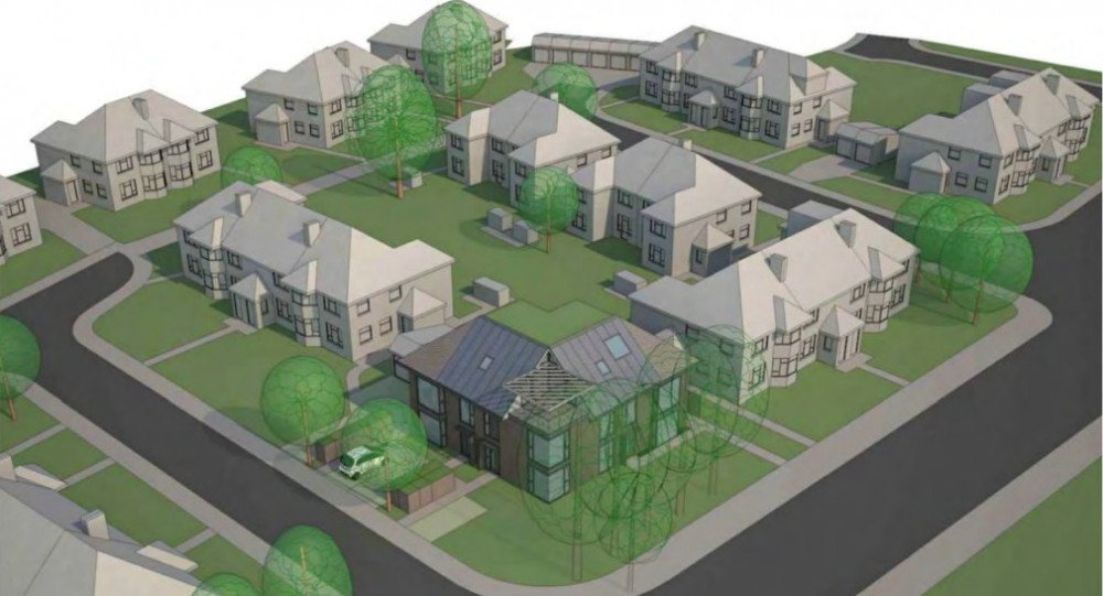 An artist's impression of what the new homes would have looked like (image via planning application)