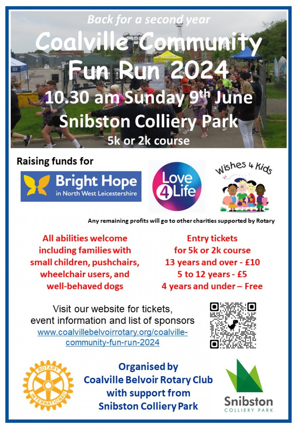 Coalville Community Fun Run at Snibston Colliery Park