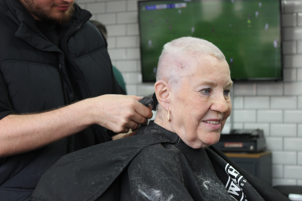 Despite the shave, it was all smiles for Midge! (Image - Macclesfield Nub News)