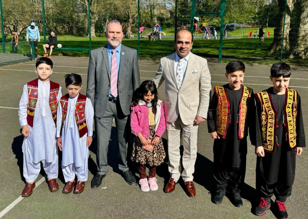 Cllrs Andrew Jefferies and Qaisar Abass in Grays.