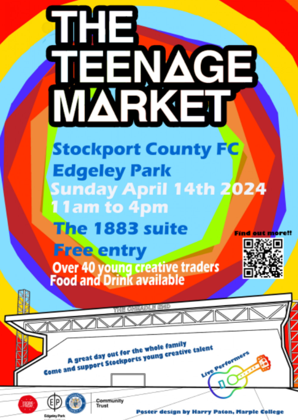 The Teenage Market will take place on Sunday 14 April from 11am-4pm in the 1883 Conference Suite at Edgeley Park (Image - Harry Paton)