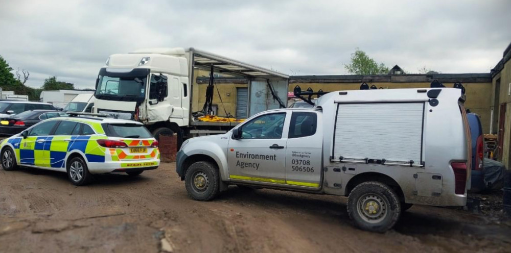 Officers joined Environment Agency staff.