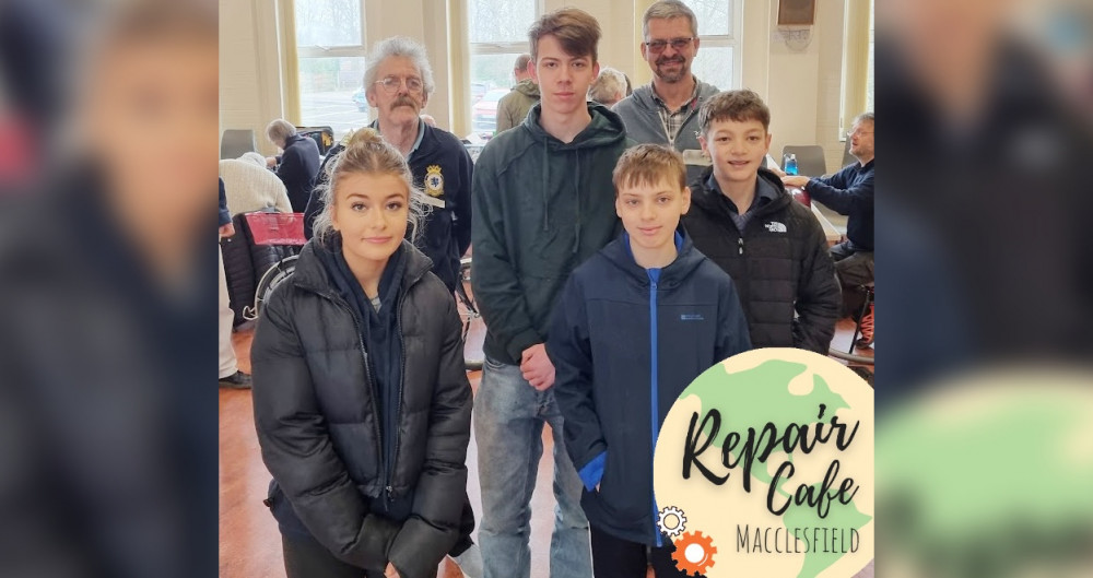 RAF Air Cadets at Macclesfield Repair Cafe. RAF Air Cadets at Macclesfield Repair Cafe.