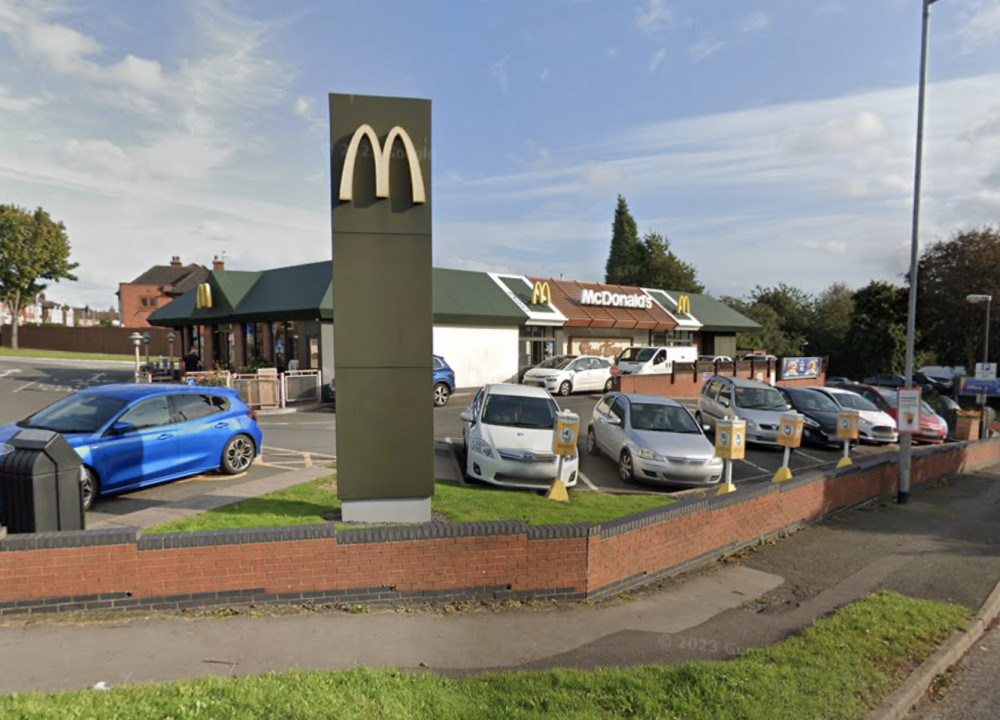 Police were called to McDonalds, on Dimsdale Parade West, on Sunday afternoon (Google).