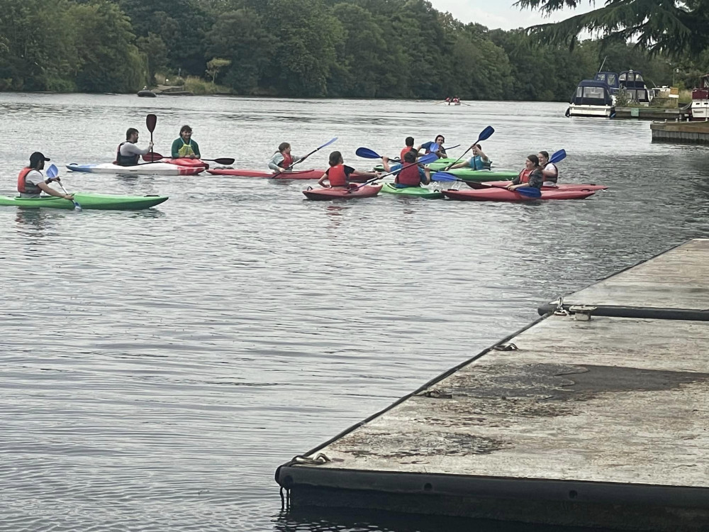 How about paddling in the water!