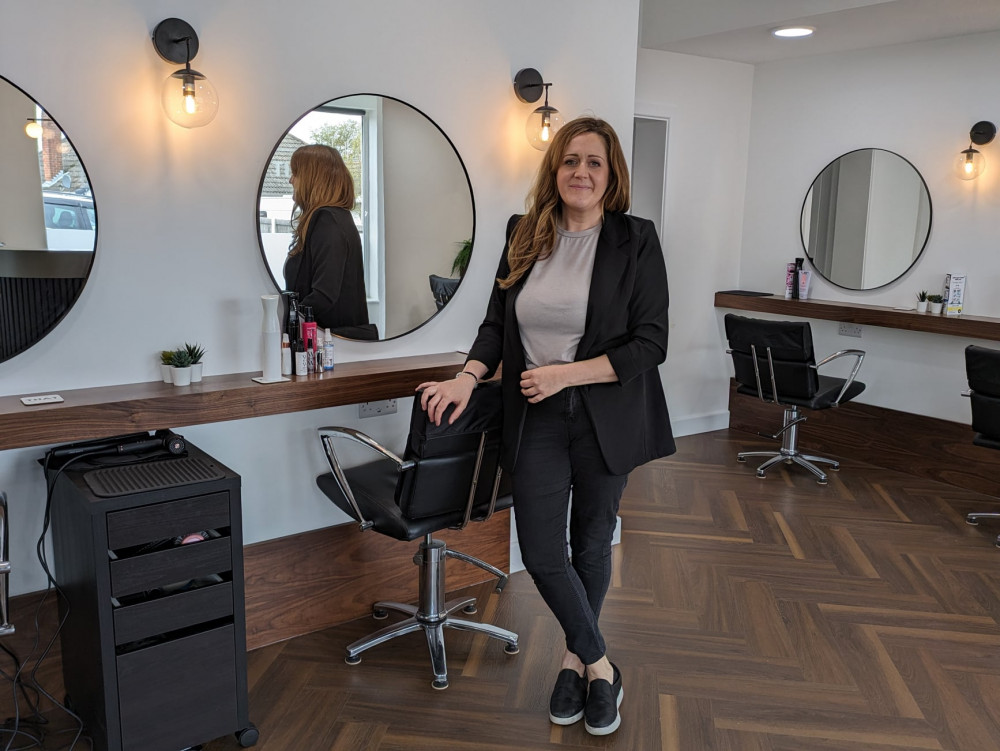 Hairdresser Jo Mellor worked in Congleton. Here she is at her new salon in Sandbach. (Photo: Nub News)