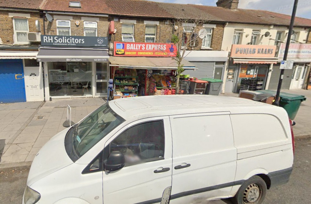 Ealing Council has revoked the licence of Bally Express after finding unlawful tobacco and drugs (credit: Google maps).