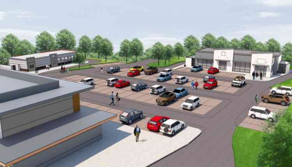 Artist's impression of Godwin Developments' proposal for the Ram Jam Inn site Artist's impression of Godwin Developments' proposal for the Ram Jam Inn site