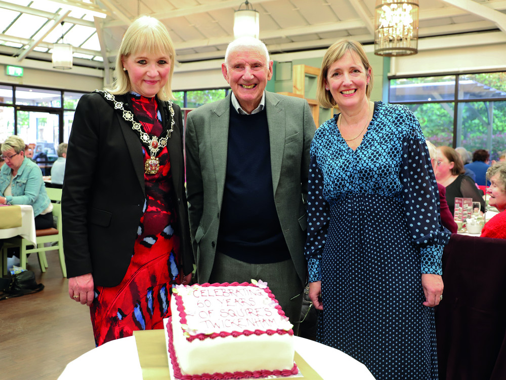 Above from left: Deputy Mayor of Richmond, Cllr Fiona Sacks, Colin Squire OBE., Chairman Emeritus, and Sarah Squire, Chairman, Squire’s Garden Centres (credit: Squire Garden Centre).