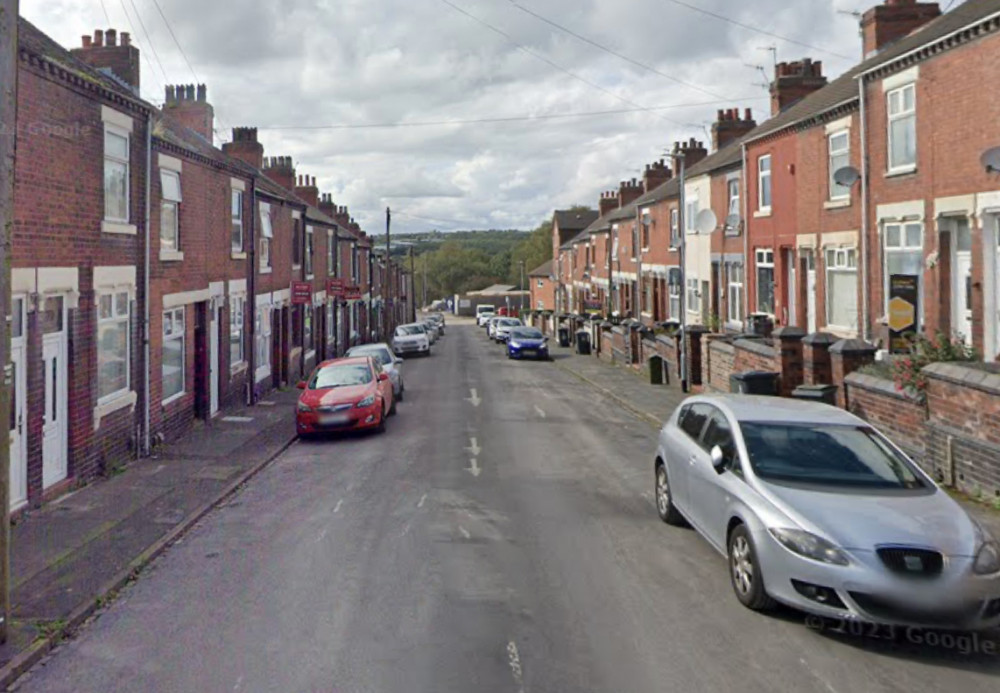 The teenage boy was approached by three men on Nash Peake Street, Tunstall, on Sunday (Google).