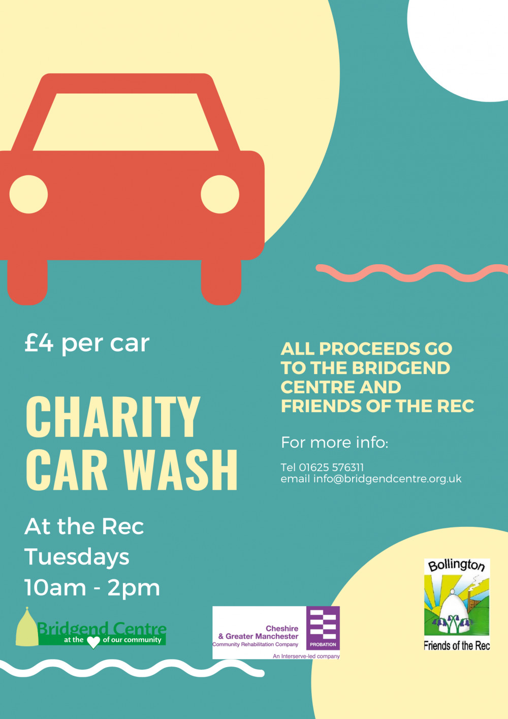 Carwash for charity in Bollington. Carwash for charity in Bollington.