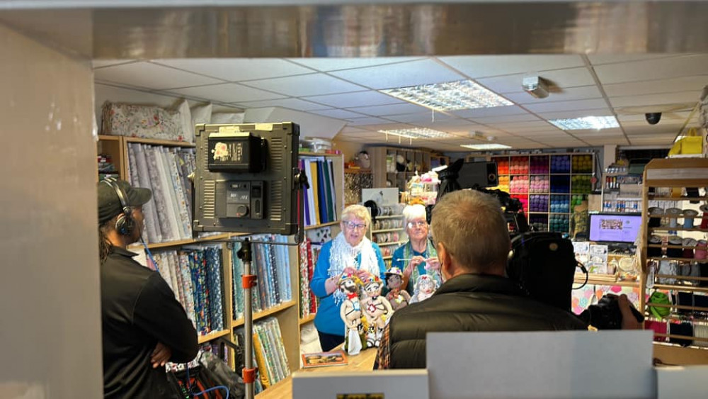 Camera crews from Lorraine at The Hive in Shepton (Photo: The Hive). 