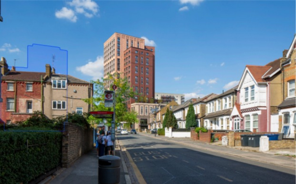 An artist impression from Hastings Road of what the West Ealing student accommodation could look like (credit: Ealing Council).