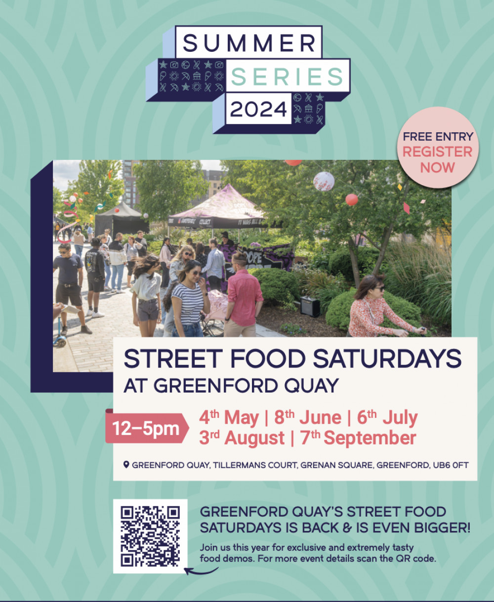 STREET FOOD SATURDAYS AT GREENFORD QUAY STREET FOOD SATURDAYS AT GREENFORD QUAY