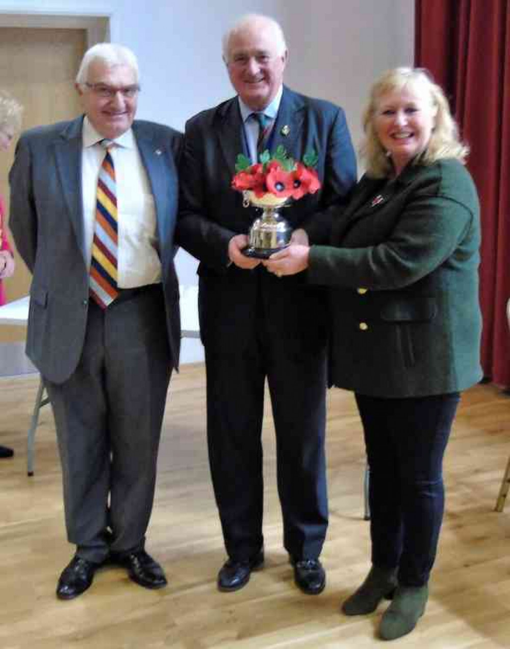 l-r: David Smith, Chairman Oakham Branch RBL, President of Leicestershire and Rutland Royal British Legion Colonel Robert Martin and Oakham Poppy Appeal organiser Gwyn Andrews. Photo: Terry Andrews l-r: David Smith, Chairman Oakham Branch RBL, President of Leicestershire and Rutland Royal British Legion Colonel Robert Martin and Oakham Poppy Appeal organiser Gwyn Andrews. Photo: Terry Andrews