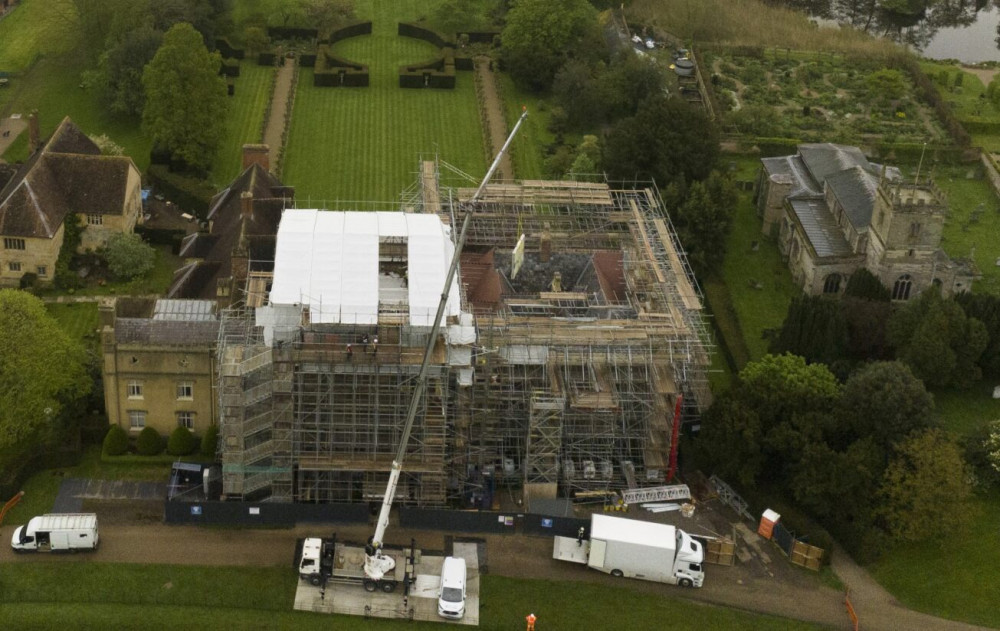 The 16th century Tabula Eliensis has been moved from Coughton Court (image via National Trust)