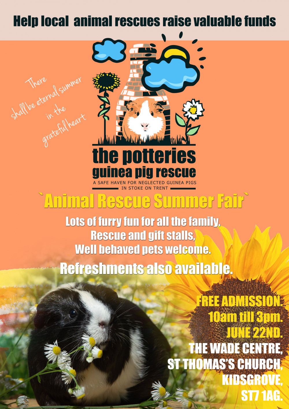 Potteries Guinea Pig Rescue -Summer Fair Potteries Guinea Pig Rescue -Summer Fair