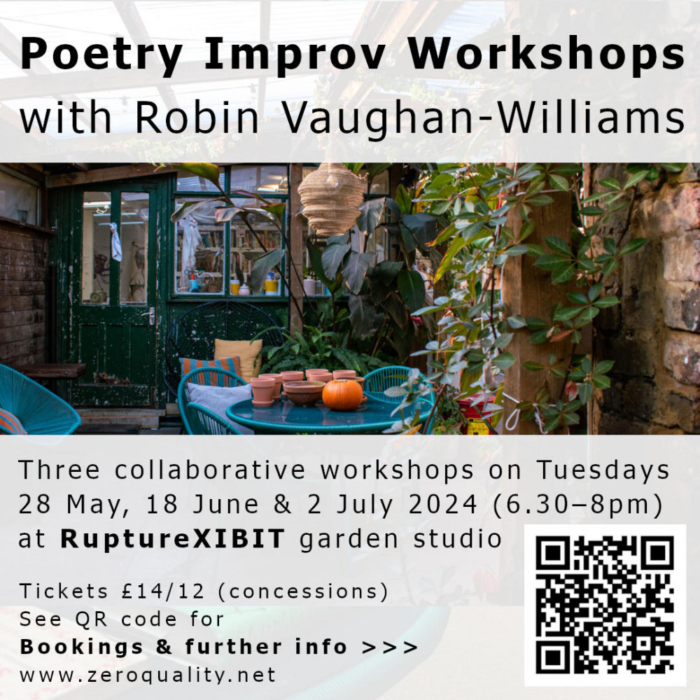 Collaborative Poetry Improvisation Workshops with Robin Vaughan-Williams. Collaborative Poetry Improvisation Workshops with Robin Vaughan-Williams.
