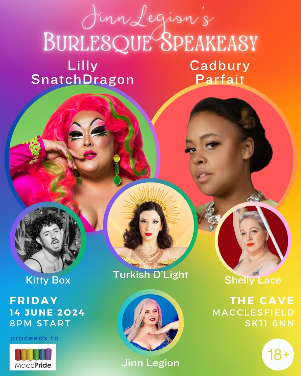 Burlesque night in collaboration with Macc PRIDE