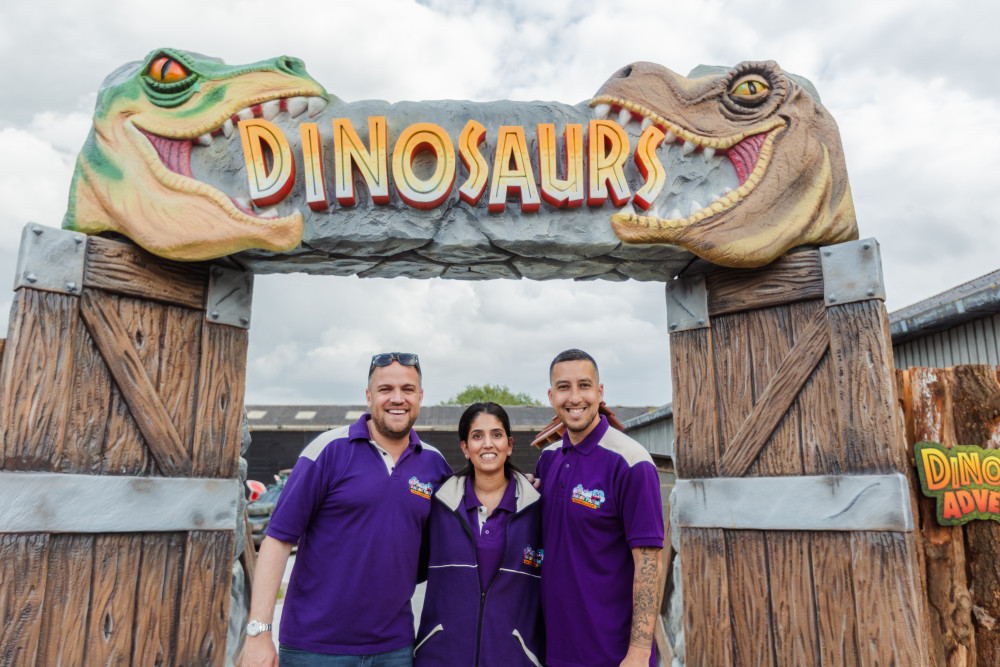 Marsh Farm staff, James Sinclair, Janequi Carsandas, and Aaron Othman at the opening. (Photo: Michael Chudley)