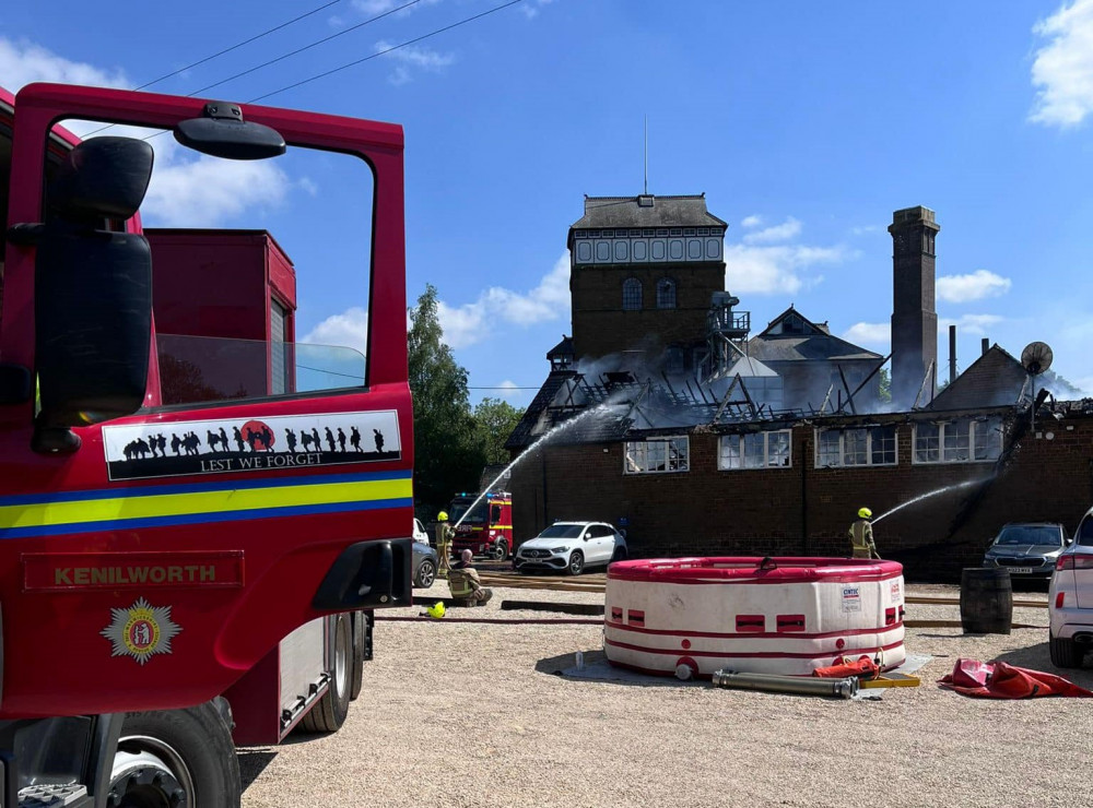 Kenilworth firefighters have been called to the Hook Norton Brewery (image via Kenilworth Fire Station)