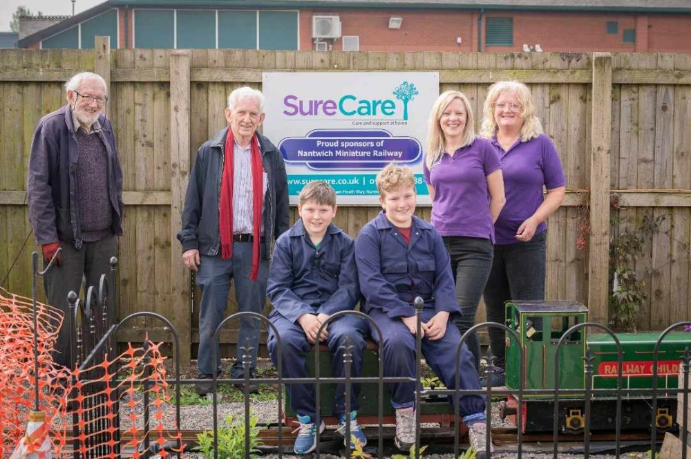 SureCare Central Cheshire has stepped in to help fund a Nantwich Miniature Railway Group (NMRG) development to extend the track (Nub News).