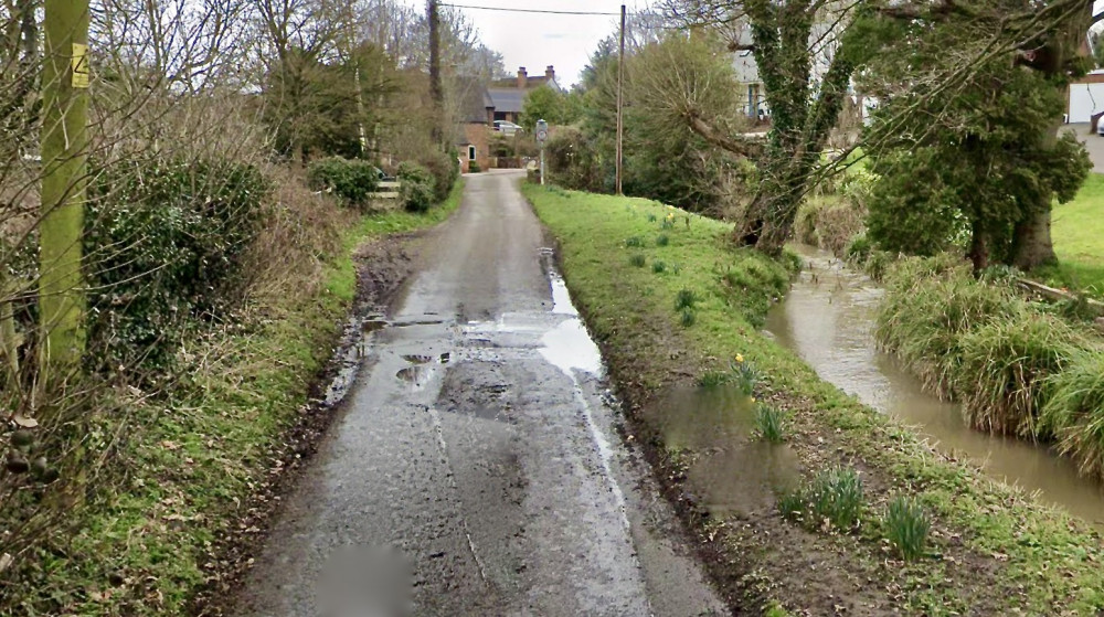 Mill Street in Packington is at risk of flooding. Photo: Instantstreetview.com