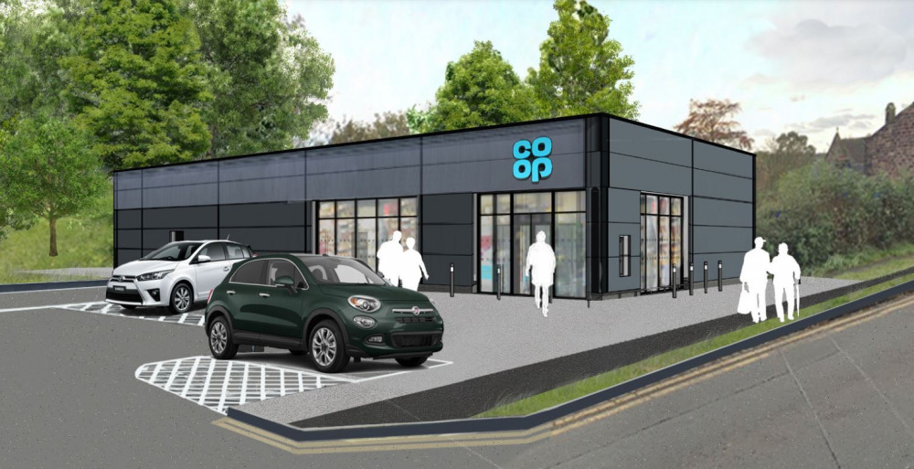 Werrington's Co-op is set to move to a derelict farm off Ash Bank Road (Image via planning application).