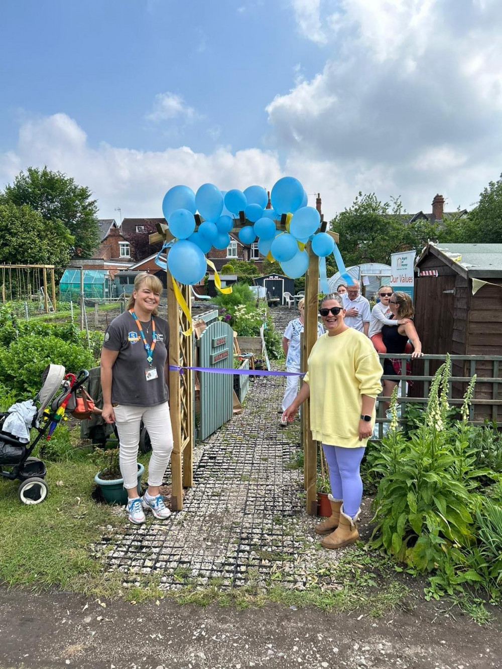 The rose arch donation reflects Right at Home South Cheshire’s ongoing dedication to supporting initiatives that promote community well being and inclusivity. (Photo: Right at Home South Cheshire) 