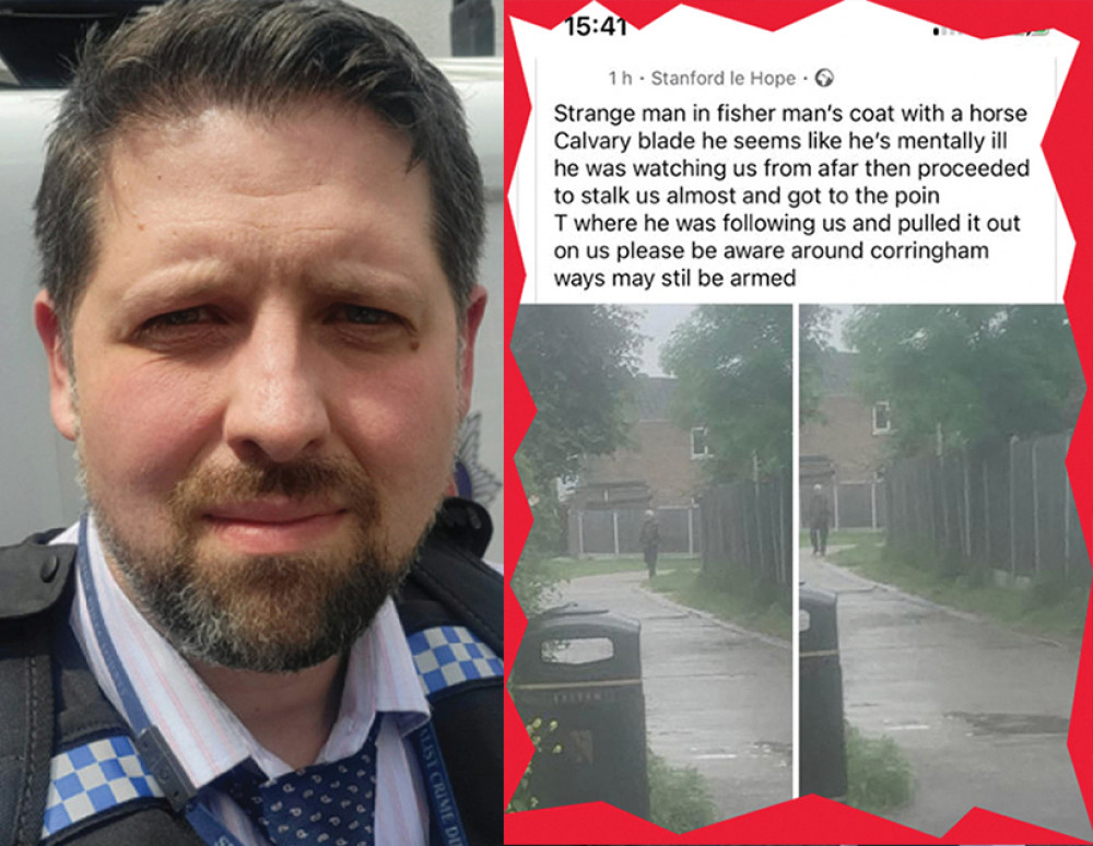 CI Tony Atkin has played down concerns over safety in Corringham. CI Tony Atkin has played down concerns over safety in Corringham.
