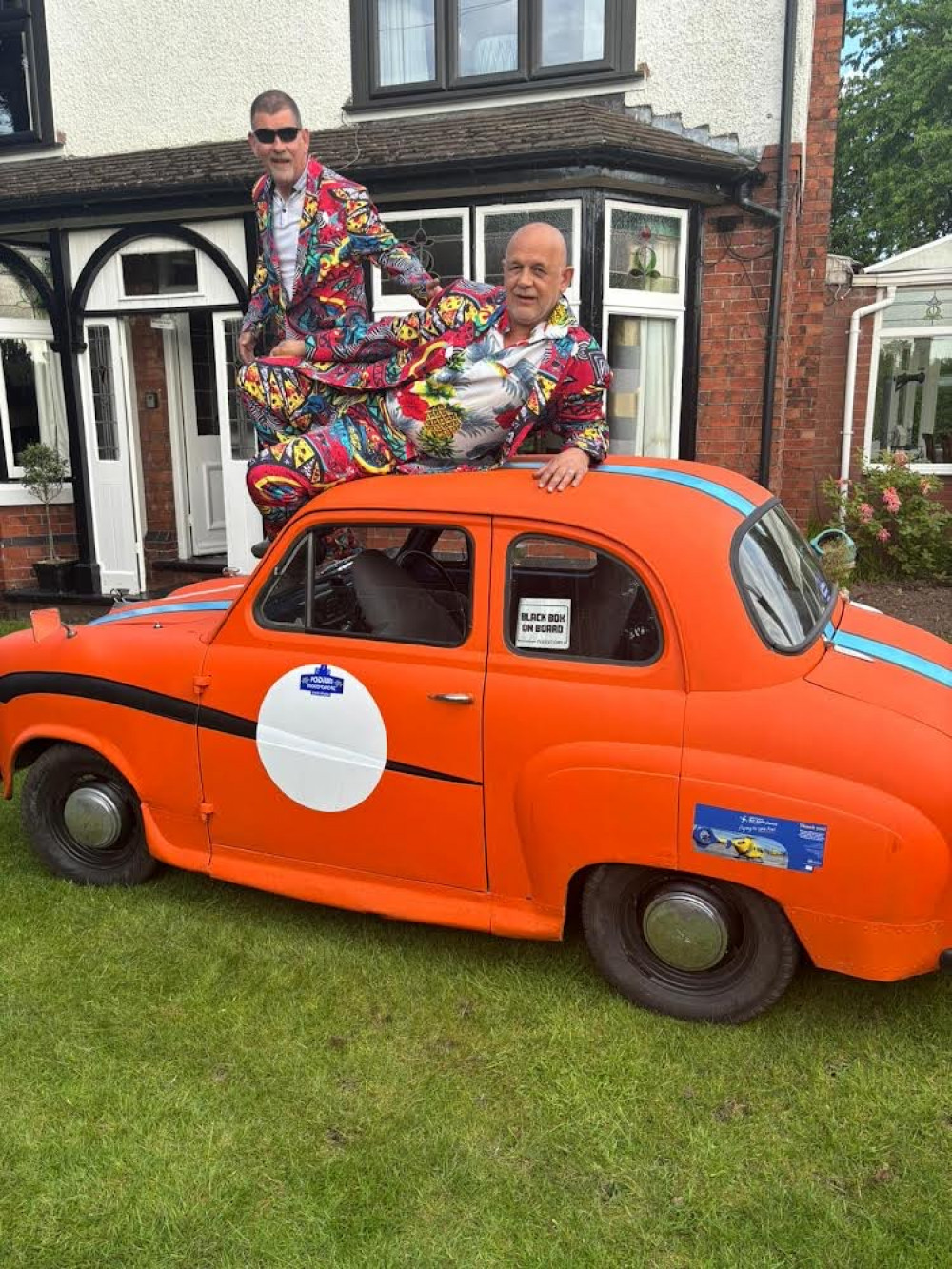 Paul and Pete set off on their fundraising rally to Monte Carlo next week.  (Photo: Paul Odlum and Pete Caccamo)