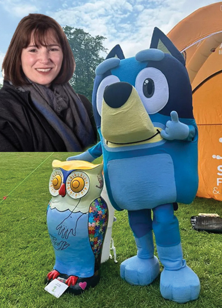 Cllr Bobby Bennett, Cabinet Member for Children and Young People’s Services was delighted to see Bluey and Owl.