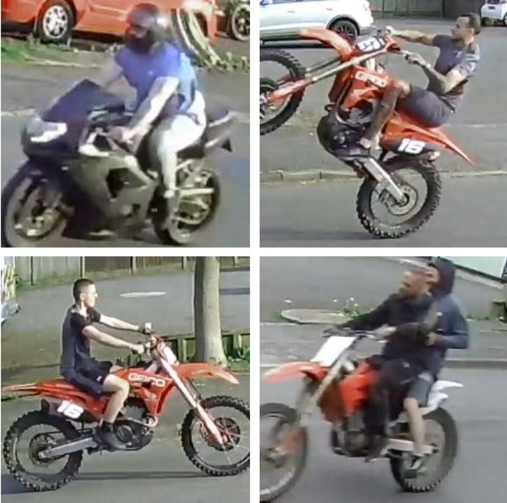 Police would like to speak to these five men following anti-social behaviour in Stoke-on-Trent (Staffordshire Police).