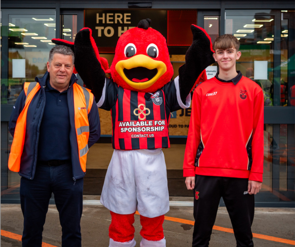 Several players from Bridgwater United FC were also in attendance to mark the occasion. (Submitted) 