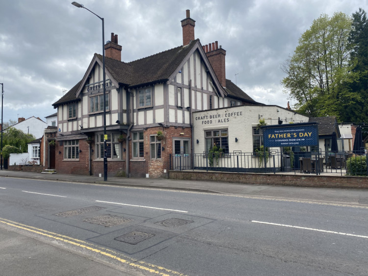 The Green Man was closed partially today (image by James Smith)