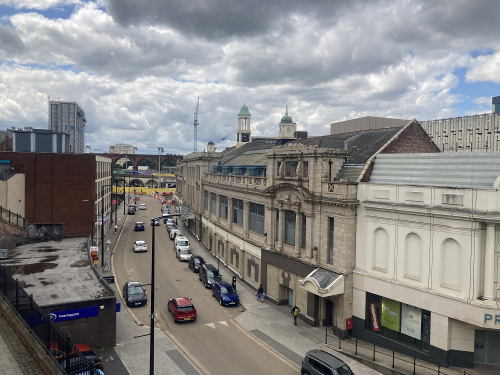 A section of road on Great Underbank was taped off on Friday 31 May - police are now appealing for information following a serious collision which occurred there (Image - Alasdair Perry)