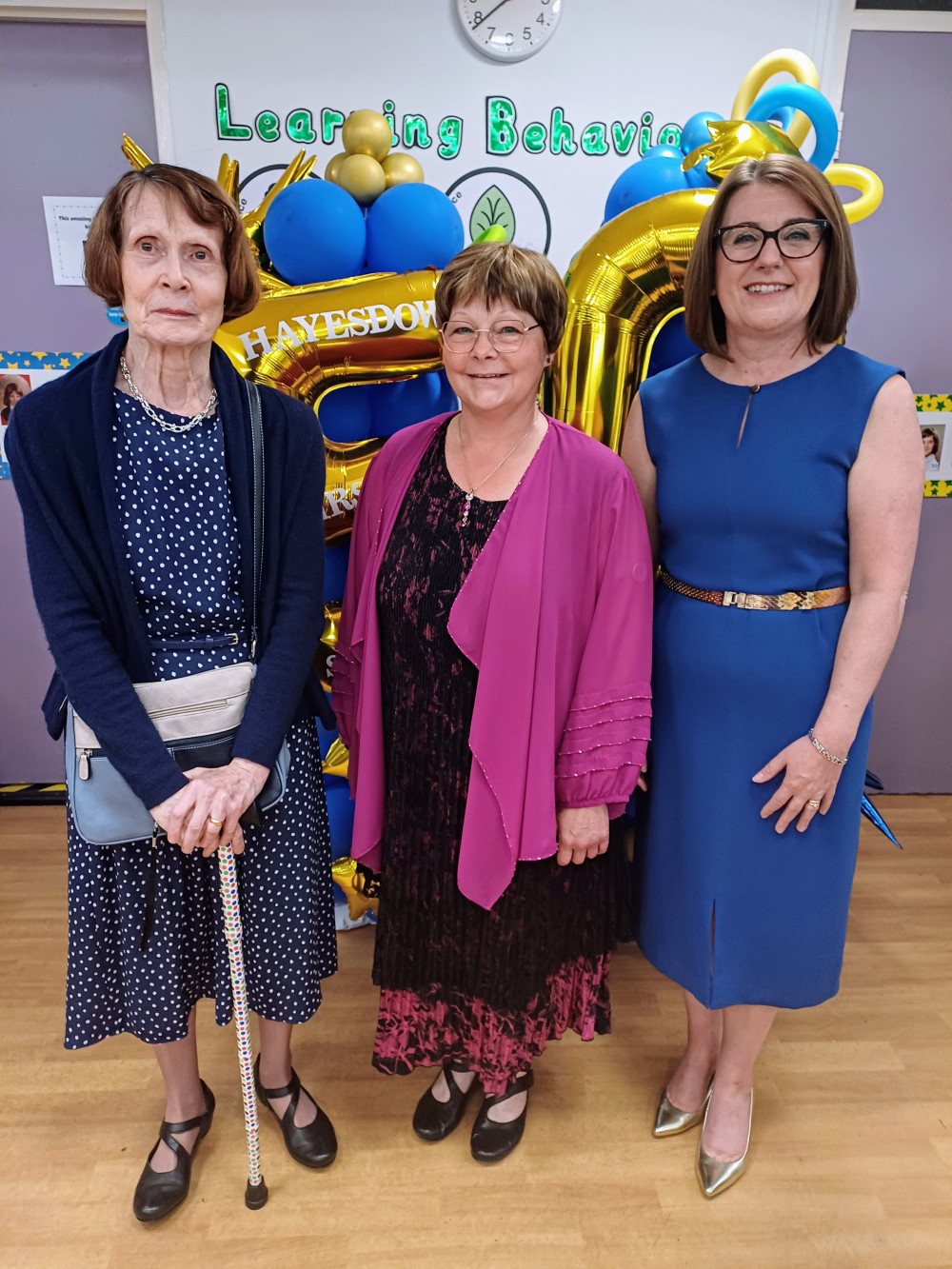 -	Three Headteachers: l-r: Mrs Liz (Elizabeth) Stokes 1998 – 2012;  Miss Sue Heal 2012 – 2018; Mrs Julia Battersby 2018 – present day