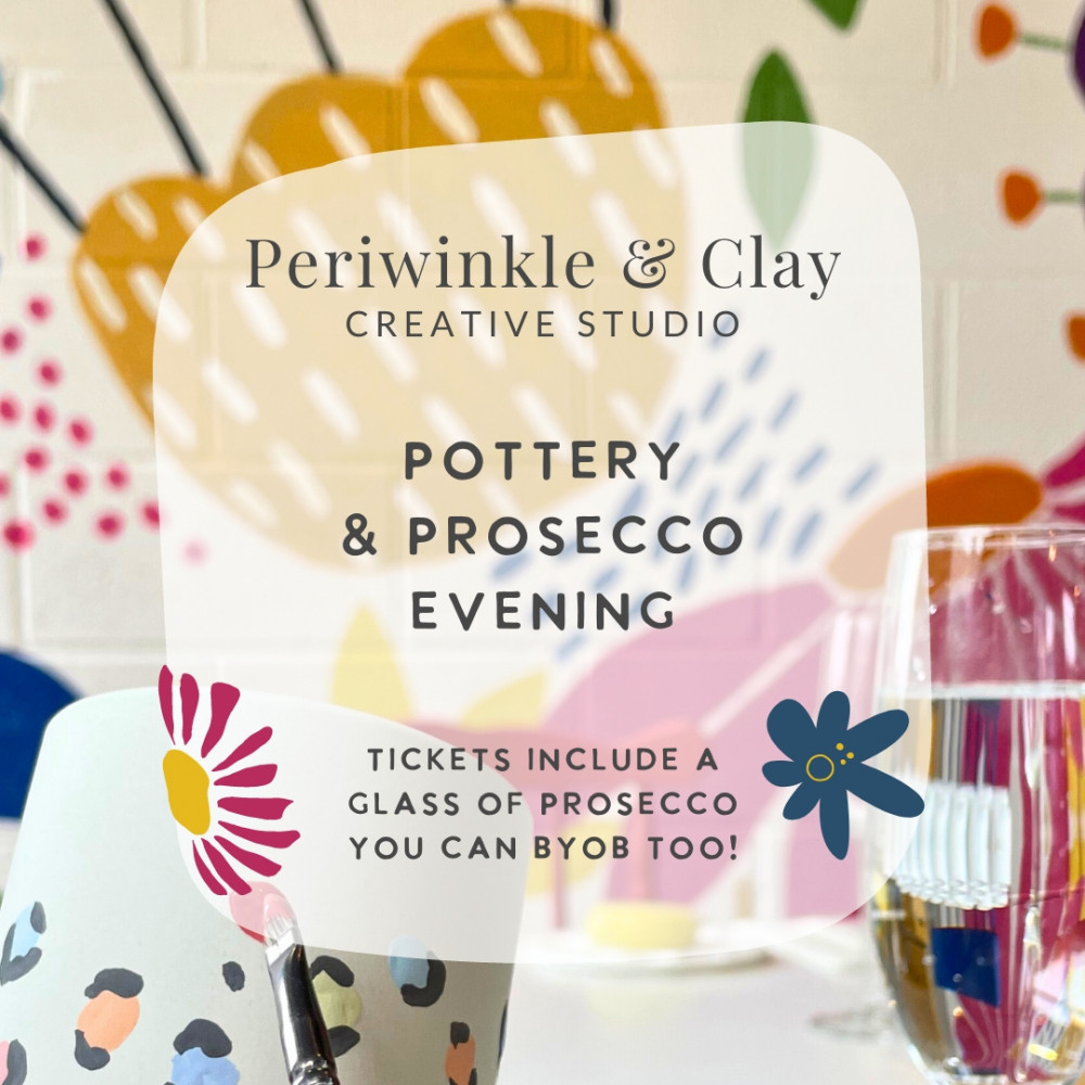 Pottery & Prosecco Evening @ Periwinkle & Clay