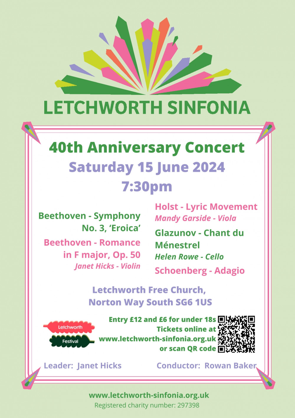 Letchworth Sinfonia 40th Anniversary Concert