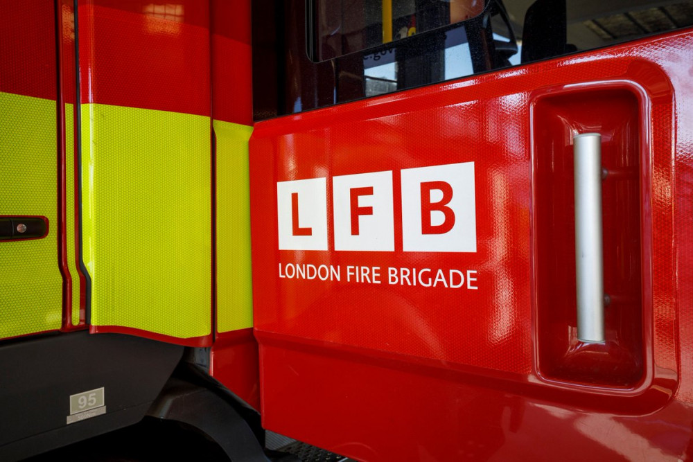 London Fire Brigade tackles blaze in Acton over the weekend (credit: London Fire Brigade).