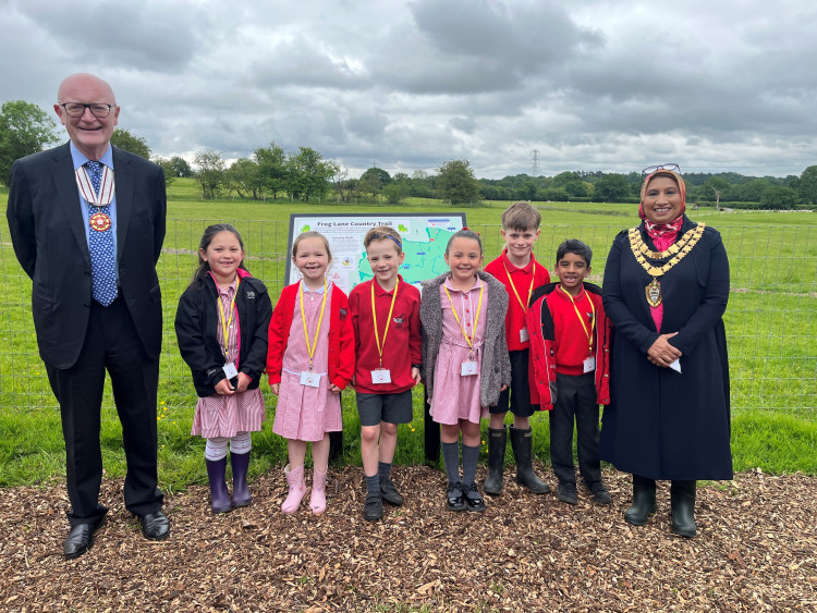 The opening was also celebrated by a group of Year 2 pupils from Balsall Common Primary School (image via Solihull Council)