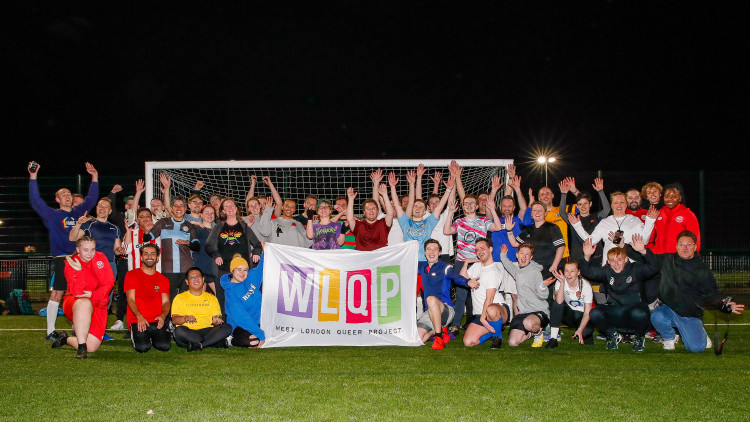 Brentford FC provides free football sessions for LGBTQ+ community in partnership with West London Queer Project (credit: Brentford FC).