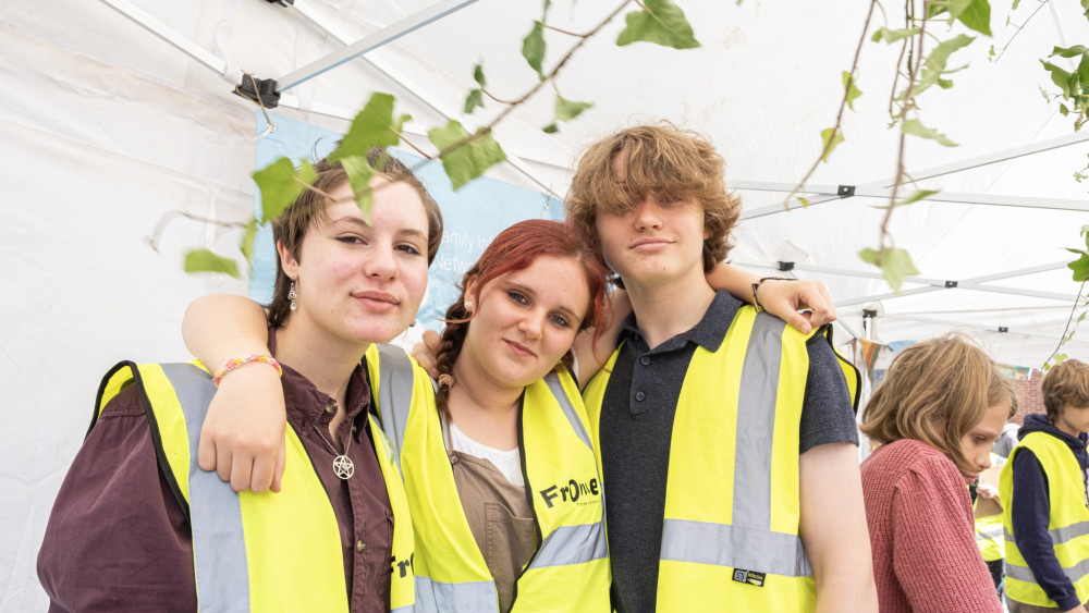 Young volunteers are an important part of the day too - age is no barrier