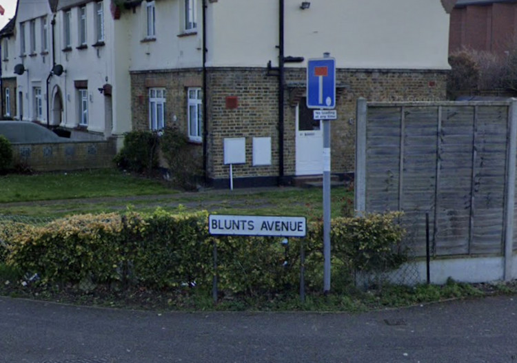 A fire broke out in a home on Blunts Avenue last night (credit: Google Maps). 