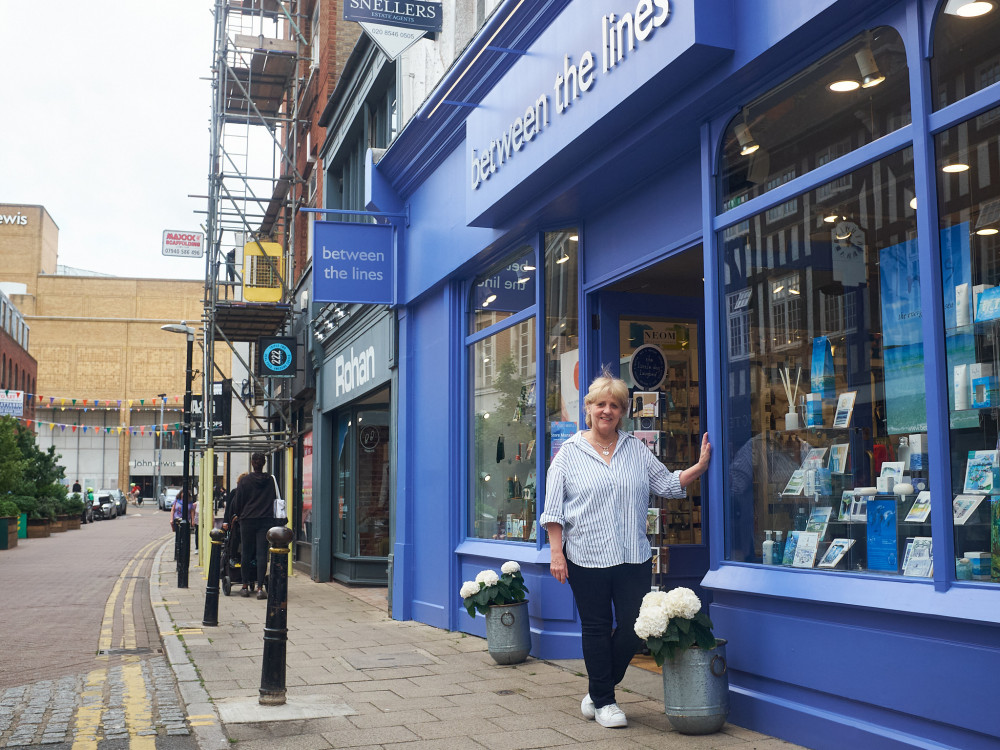 Owner of Between the Lines, Lindsey Kleinlercher, outside her business’ latest location in Kingston. (Photo: Oliver Monk)