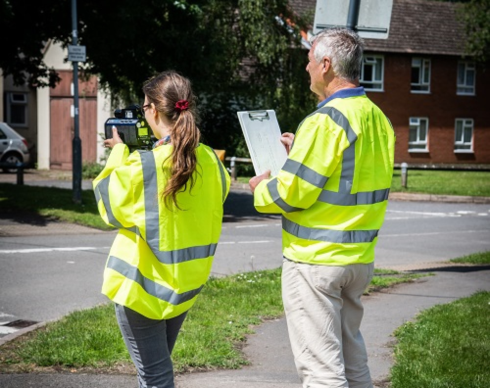 Formal action against speeding drivers cannot be taken unless a police officer catches the driver in the act (image via Warwickshire Police)