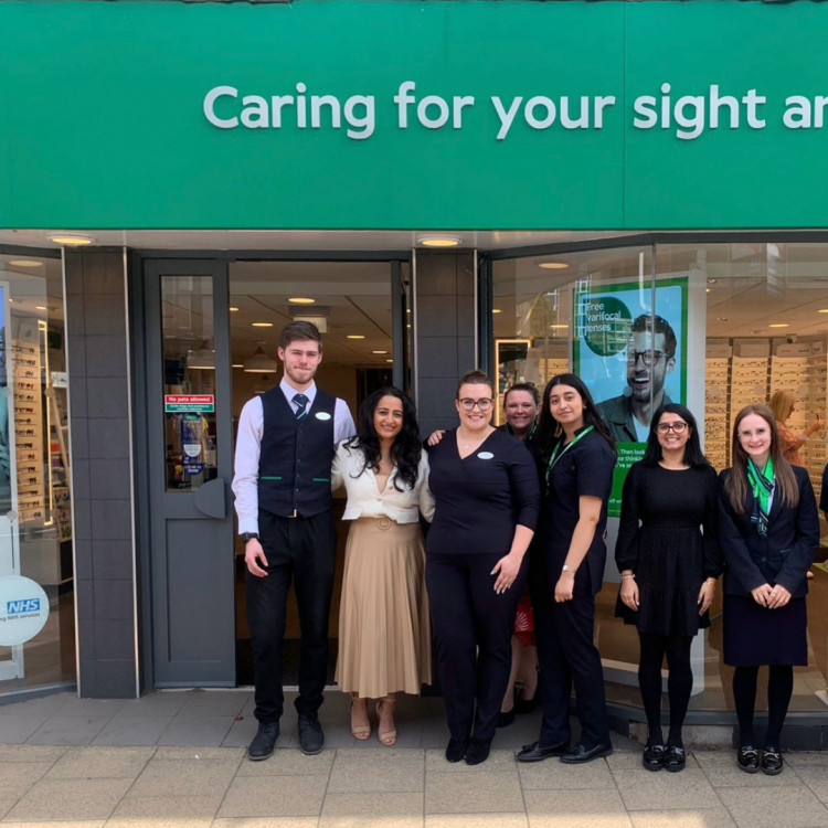 The Specsavers team at The Square are running the competition to raise funds for Action for Children (image supplied)