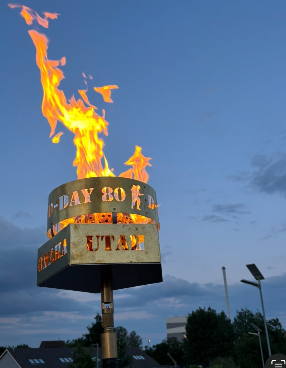 Beacons blazed across Thurrock to commemorate D-Day Beacons blazed across Thurrock to commemorate D-Day