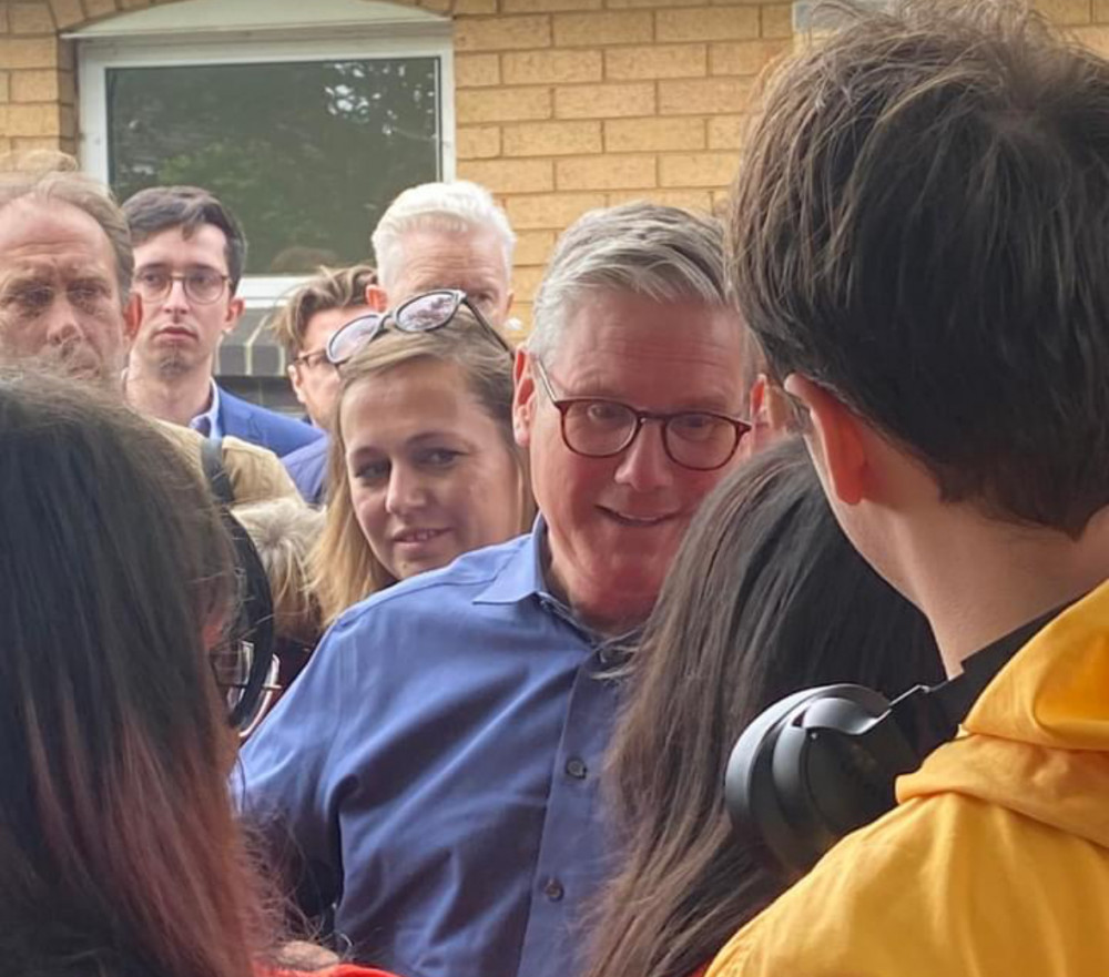 Up close and personal: Sir Keir Starmer in Grays